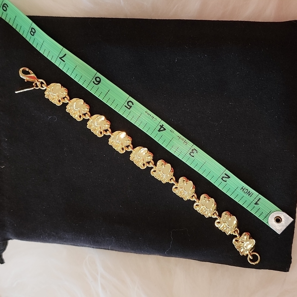 Lilly gold elephant bracelet